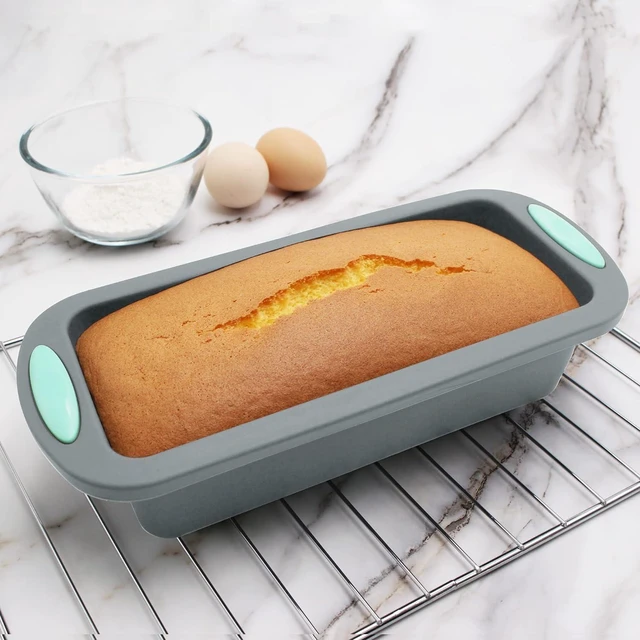 Alt view image 7 of 7 - 54 Pieces Silicone Baking Pans Set, 10 Silicone Cake Molds, Loaf Pan and Muffin Pans, Non-Stick Baking Cup, with Measuring Cups and Spoons Set, Grey
