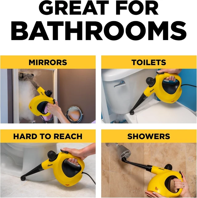 Alt view image 7 of 7 - Spraytech 505e Handheld Steam Cleaner with 11 Accessories