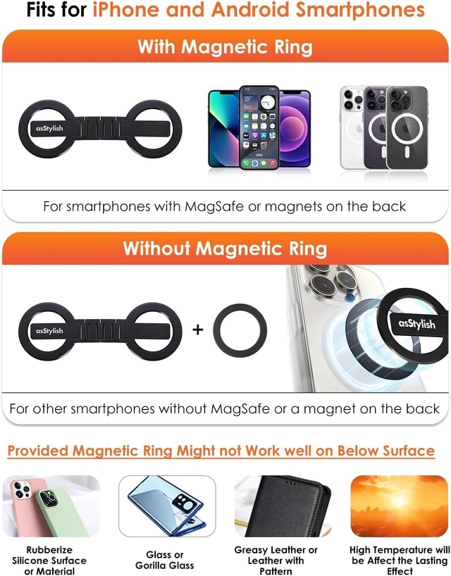 Alt view image 4 of 7 - Twins Carry: Magnetic Dual-Phone Holder for iPhone & Android