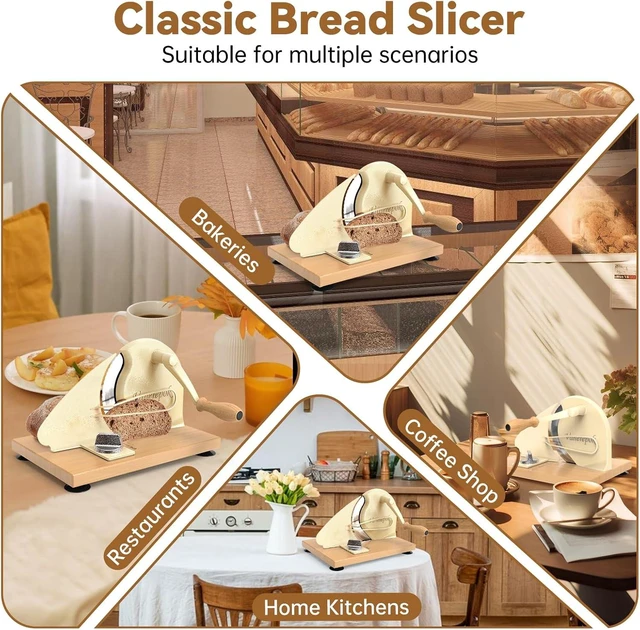 Alt view image 7 of 7 - Manual Bread Slicer for Homemade Sourdough Adjustable Thickness