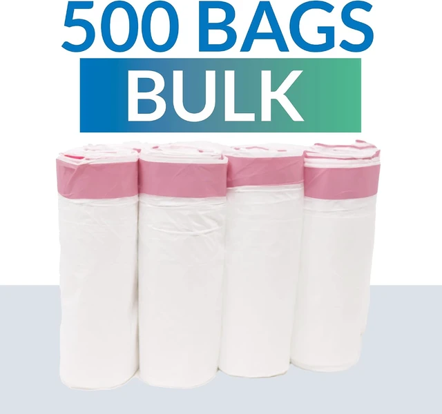 Alt view image 3 of 7 - Tall Kitchen Drawstring Trash Bags 13 Gallon | 500 Count Bulk, White