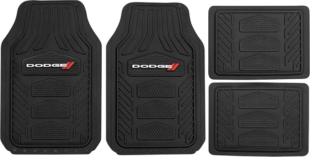 Main image of Dodge Weatherpro 4 Piece Floor Mats Set, Floor Mats by (001666R01), Black, One Size