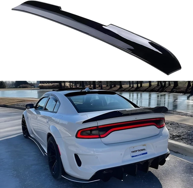 Main image of Rear Window Roof Spoiler for Dodge Charger 2015-2026, Dodge Charger Accessories Wing Spoiler for SRT Hellcat, Scatpack, R/T, GT, SXT, SE, Enforcer, Daytona, Pursuit (V Style)