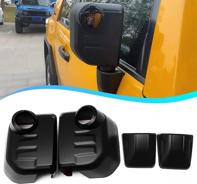 Main image of Black Side Mirror Caps for Toyota FJ Cruiser XJ10 TRD Offroad 2007-2022