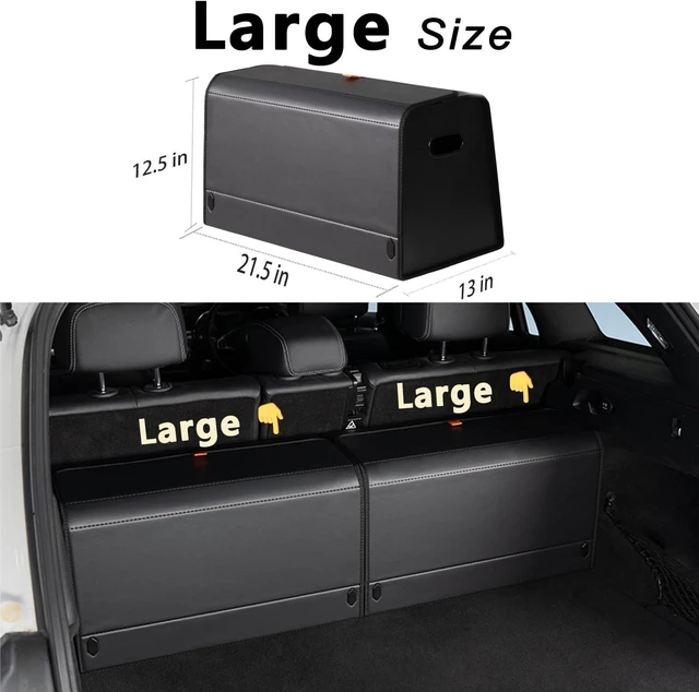 Alt view image 2 of 5 - Trunk Organizers for Car,Car Organizers and Storage for SUV,Magnetic Lid with Collapsible Storage, Large Capacity for SUV, Truck, MPV (L-21.5×13×12.5 IN)