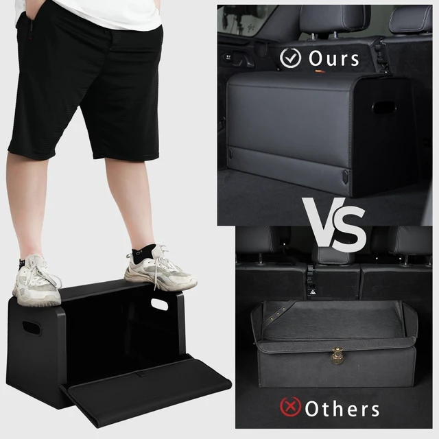 Alt view image 5 of 5 - Trunk Organizers for Car,Car Organizers and Storage for SUV,Magnetic Lid with Collapsible Storage, Large Capacity for SUV, Truck, MPV (L-21.5×13×12.5 IN)