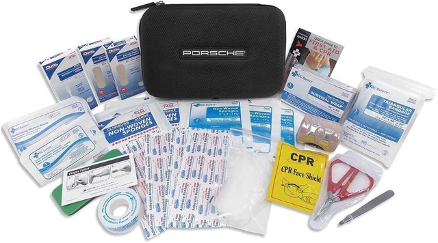Alt view image 3 of 3 - First Aid Kit with Compact Vehicle Case