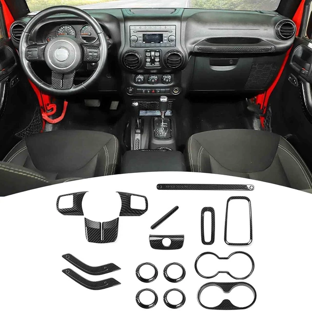 Main image of 16PCS JK Interior Accessories Trim Kit for Jeep Wrangler 2011-2017