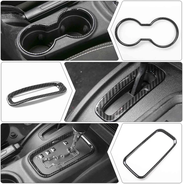 Alt view image 6 of 7 - 16PCS JK Interior Accessories Trim Kit for Jeep Wrangler 2011-2017
