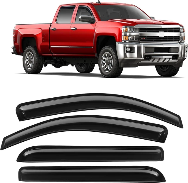 Main image of Rain Guards Fit for Chevy Silverado/GMC Sierra 1500 Crew Cab 2014-2018 4PCS