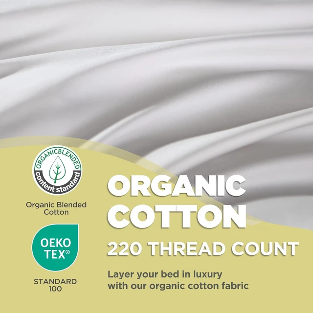 Alt view image 2 of 7 - 100% Organic Cotton Cover Bed Pillows King Size Set of 2