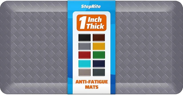 Main image of 1" Thick Kitchen Mats for Floor, Water Resistant Floor Rug,Grey/39" x 20"