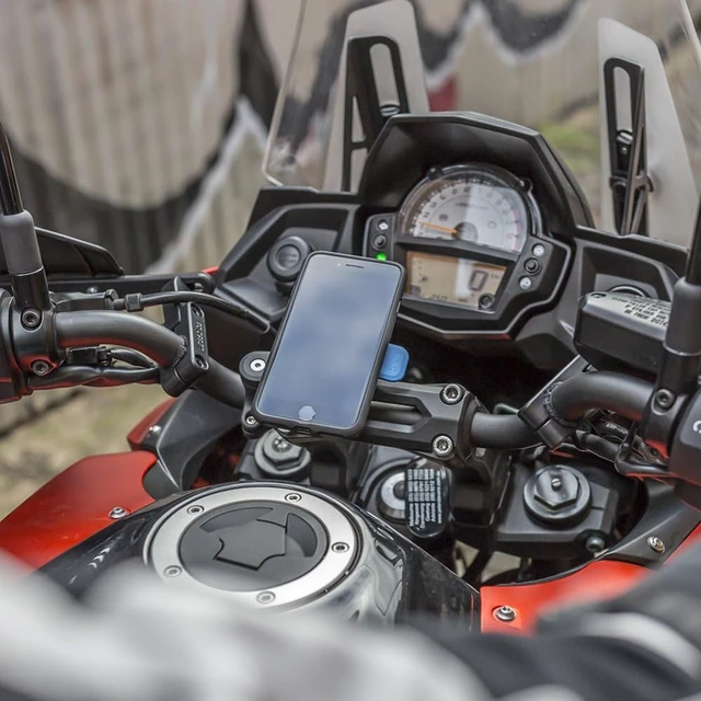 Alt view image 2 of 7 - Motorcycle Handlebar Phone Mount for iPhone, Galaxy Pixel and Universal Adapters