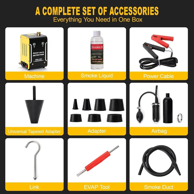Alt view image 3 of 7 - Smoke Machine Automotive, All Accessories & 100ml Smoke Fluid for Cars