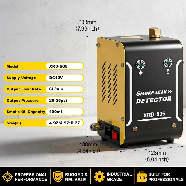 Alt view image 6 of 7 - Smoke Machine Automotive, All Accessories & 100ml Smoke Fluid for Cars