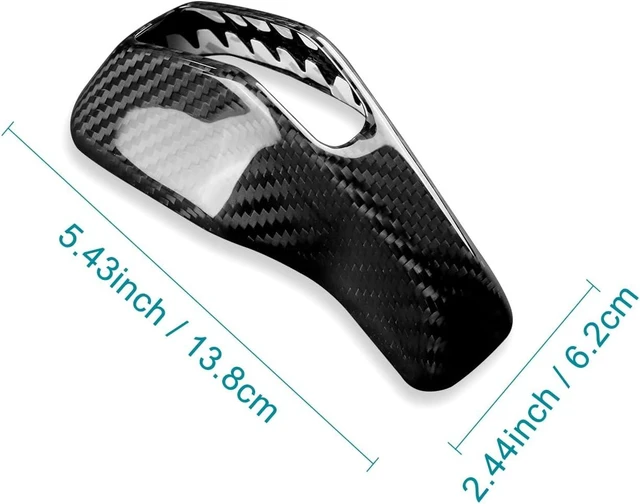 Alt view image 2 of 7 - Carbon Fiber Gear Shift Knob Cover for Dodge Charger 2024-up