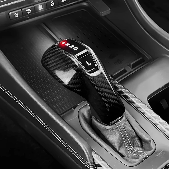 Alt view image 4 of 7 - Carbon Fiber Gear Shift Knob Cover for Dodge Charger 2024-up