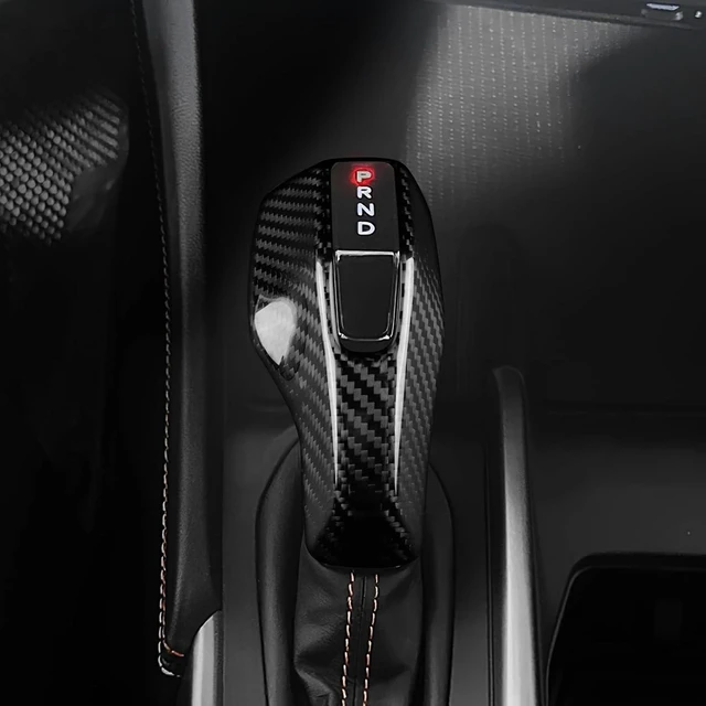 Alt view image 5 of 7 - Carbon Fiber Gear Shift Knob Cover for Dodge Charger 2024-up