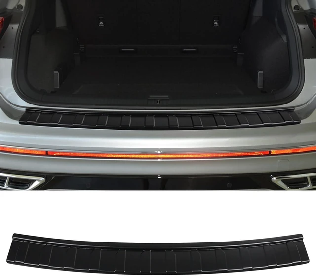 Alt view image 2 of 7 - Rear Bumper Guards for Volkswagen VW Tiguan 2018-2024 Accessories ABS Material Bumper Protector Bumper Guard