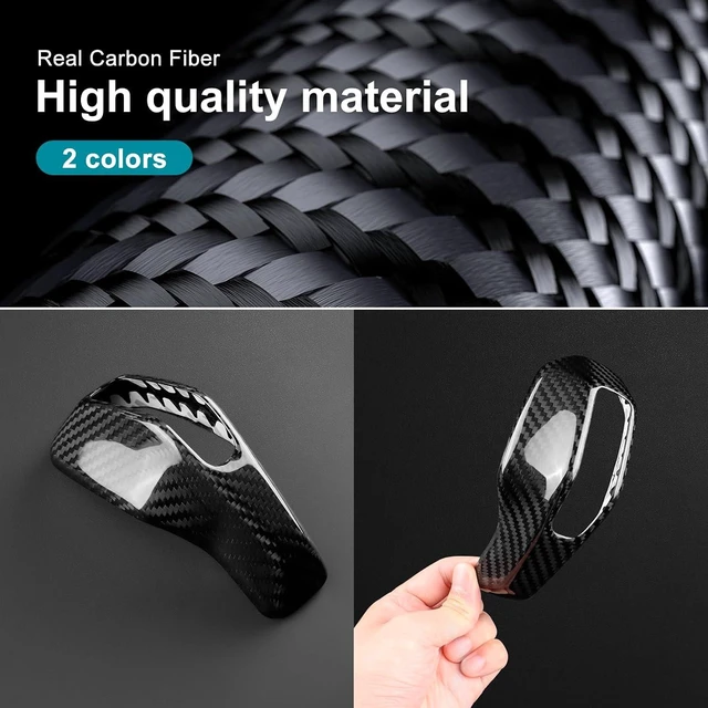 Alt view image 7 of 7 - Carbon Fiber Gear Shift Knob Cover for Dodge Charger 2024-up