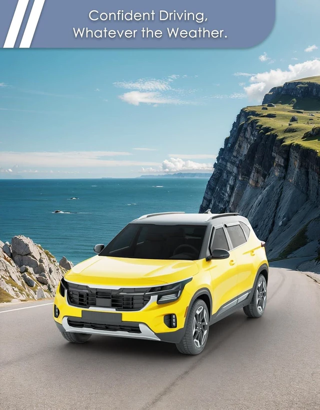 Alt view image 4 of 7 - in-Channel Window Visors Rain Guards for Kia Seltos 2021-2026