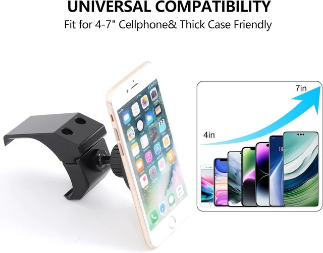 Alt view image 3 of 7 - Magnetic Cell Phone Mount for Land Rover Defender 90 110 130 2020-2025