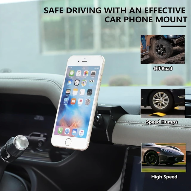 Alt view image 4 of 7 - Magnetic Cell Phone Mount for Land Rover Defender 90 110 130 2020-2025