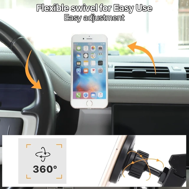 Alt view image 5 of 7 - Magnetic Cell Phone Mount for Land Rover Defender 90 110 130 2020-2025