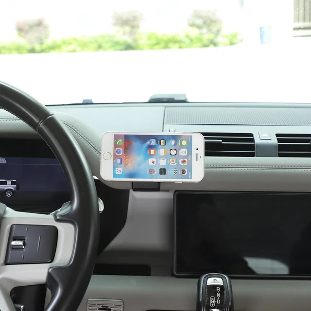 Alt view image 5 of 7 - Magnetic Phone Holder Mount Compatible with Land Rover Defender 90 110 130 2020-2025 Interior Accessories, Aluminum Alloy Center A/C Air Vent Side Cell Phone Holder Stand