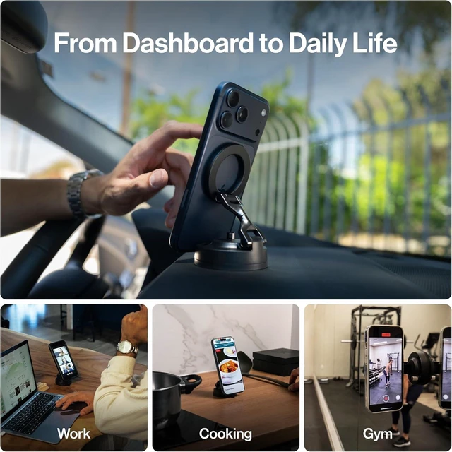 Alt view image 5 of 7 - HyperMount (Gen 3) Magnetic Phone Holder, for iPhone and Android