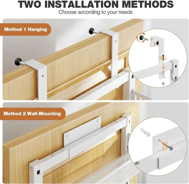Alt view image 4 of 7 - Pantry Door Organizers and Storage, 8-Tier Large Metal Heavy-Duty Frame Over the Door Spice Rack, 2 in 1 Wall-Mounted or Hanging shelf for Kitchen, Bathroom, Laundry Room, Bedroom, Closet &Nursery