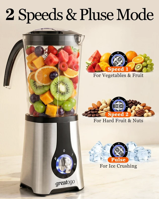 Alt view image 2 of 7 - Blender and Food Processor Combo, Countertop Kitchen Small Smoothie Blender