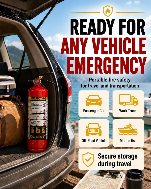 Alt view image 7 of 7 - Home Fire Extinguisher, 2.5 lb ABC Dry Chemical 1-A:10-B:C, 2 Pack