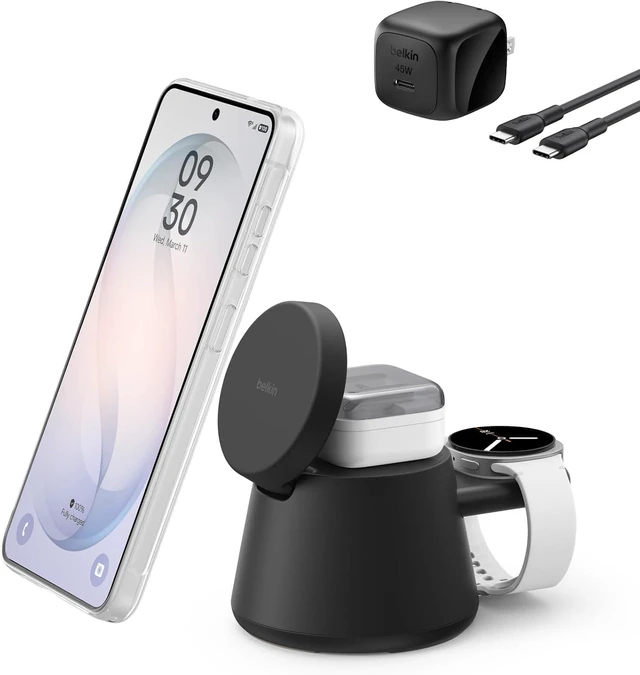 Main image of Qi2.2 25W Magnetic Wireless Charging Station, 3 in 1 Charger