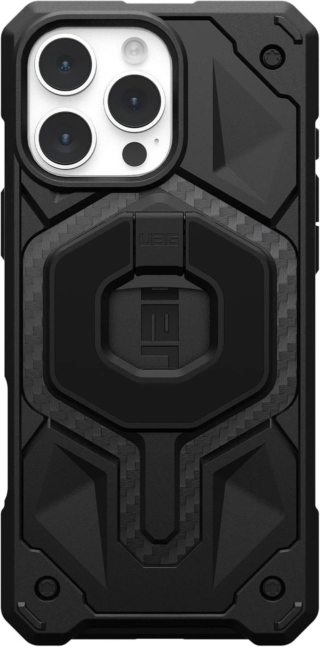 Alt view image 5 of 7 - UAG Monarch Mag2 Magnetic Ring Stand, MagSafe Compatible, Black