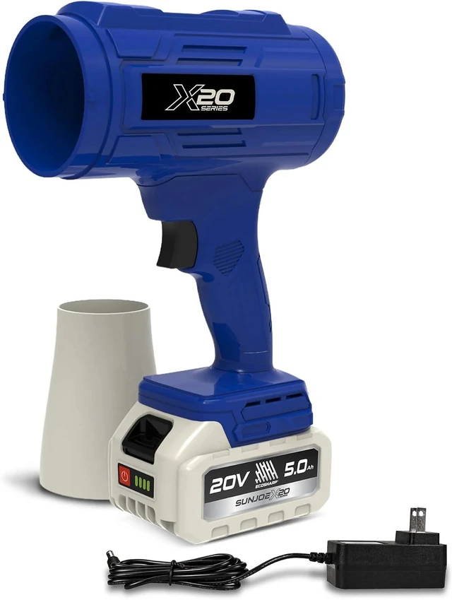 Main image of 20V ECOSHARP X20 StormJet Cordless Turbo Blower, GO-SRMJET-5A-BLU