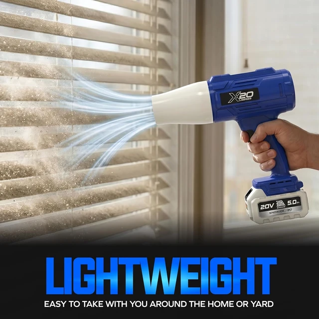 Alt view image 4 of 7 - 20V ECOSHARP X20 StormJet Cordless Turbo Blower, GO-SRMJET-5A-BLU