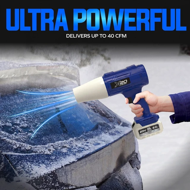 Alt view image 2 of 7 - 20V ECOSHARP X20 StormJet Cordless Turbo Blower, GO-SRMJET-5A-BLU