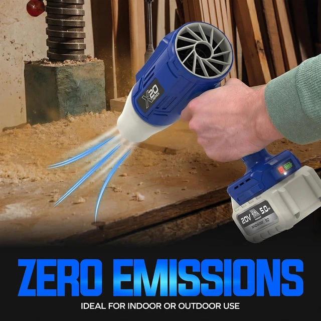 Alt view image 5 of 7 - 20V ECOSHARP X20 StormJet Cordless Turbo Blower, GO-SRMJET-5A-BLU