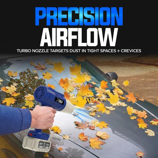 Alt view image 6 of 7 - 20V ECOSHARP X20 StormJet Cordless Turbo Blower, GO-SRMJET-5A-BLU