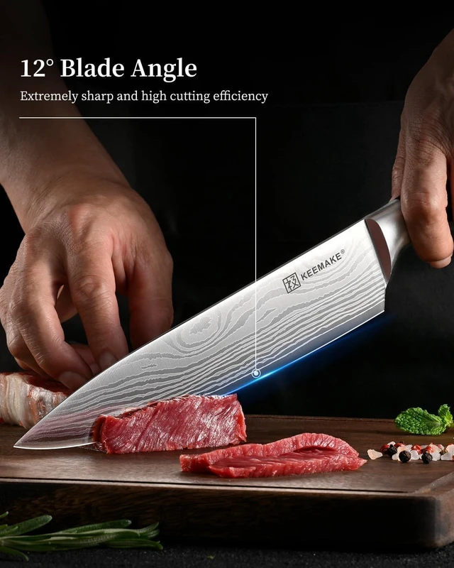 Alt view image 3 of 7 - 3 Pieces Kitchen Knife Set, Professional Ultra Sharp Chef Knife Set