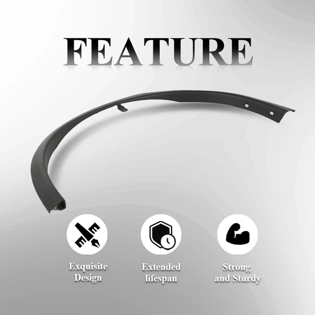 Alt view image 7 of 7 - Fender Flares Compatible with 2014-2020 Nissan Rogue