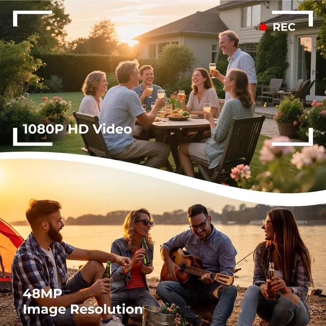 Alt view image 2 of 7 - Camcorder Video Camera 2.7K 48MP, 3" 270° Flip Screen with 32GB SD Card