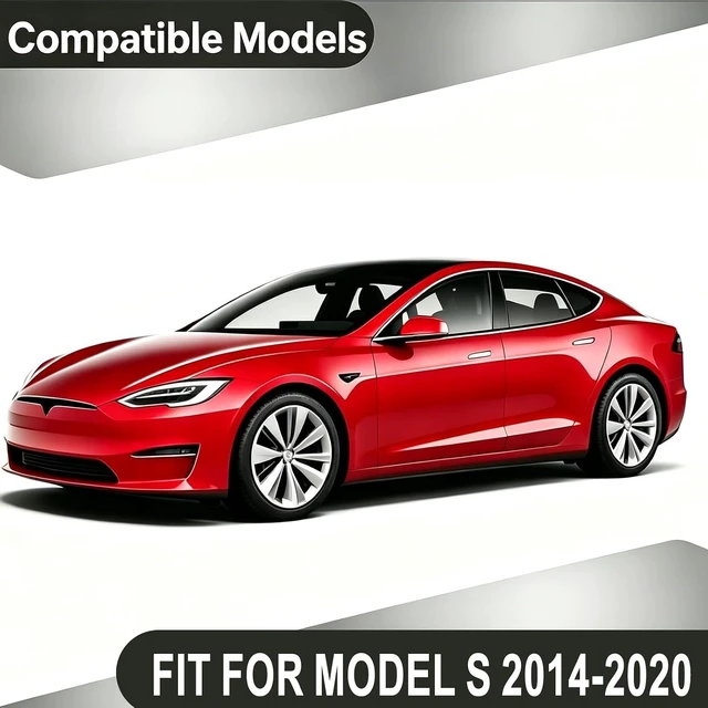 Alt view image 2 of 7 - Side Mirror Covers Caps for Tesla Model S 2014-2020 ABS Carbon