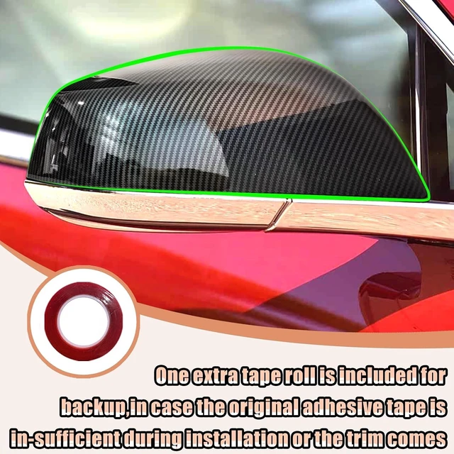 Alt view image 4 of 7 - Side Mirror Covers Caps for Tesla Model S 2014-2020 ABS Carbon