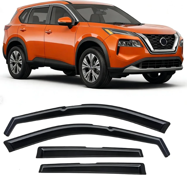 Main image of in-Channel Rain Guards Compatible with Nissan Rogue 2021-2026 4 PCS