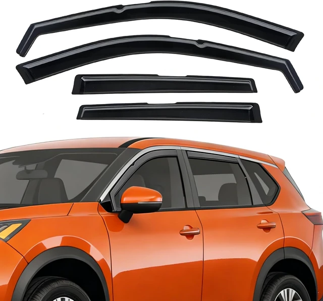 Alt view image 2 of 7 - in-Channel Rain Guards Compatible with Nissan Rogue 2021-2026 4 PCS