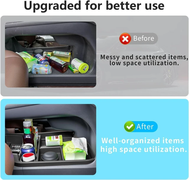 Alt view image 4 of 6 - Center Console Organizer Lower Storage Box for Sienna 2021-2026