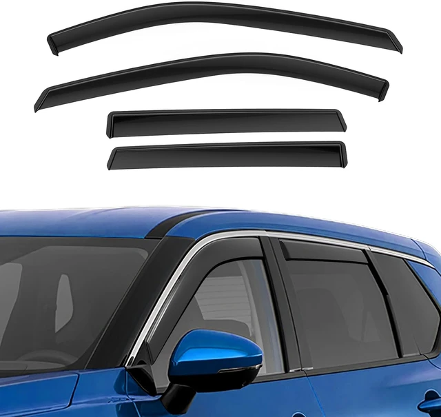 Alt view image 2 of 7 - in-Channel Rain Guards Fit for Nissan Rogue 2021 2022 2023 2024 2025 2026