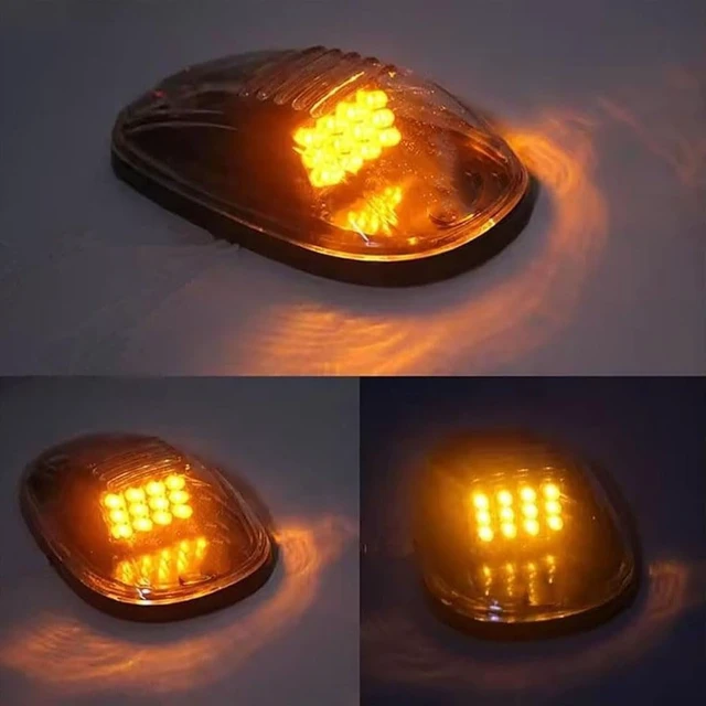 Alt view image 2 of 7 - 2026 Upgrade Solar Cab Lights for Trucks - No Drill Roof LED Marker Lights with Vibration Sensor